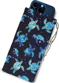 EMF Shield Sleeve for Cell Phone Reduce Signal Anti-EMP Pouch Against Radiation, EMF, 5G, RFID Blocking 4x8 Inch Sea Turtle-Blue Phone Sleeve Bags