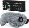 Heated Eye Mask for Dry Eyes, FSA Eligible HSA, Cordless Warm Compress for Eyes, Light Blocking Eye Heating Pad, Styes, Sleep, Cover Washable, Rechargeable, Deep Gray