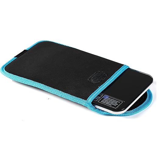 NEWLINE NY Step-on Super Mini Smallest Travel Bathroom Scale with Protection Sleeve: SBB0638SM-TW(Trendy Wave)+S002BU