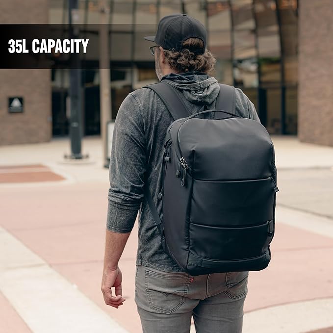 Large Faraday Backpack | Signal-Blocking, Anti-Tracking, Premium Cordura, Water-Resistant, Laptops, 35L Bag, Data Security for Phones, Laptops, Tablets, Passports, and more, Carry-On Luggage
