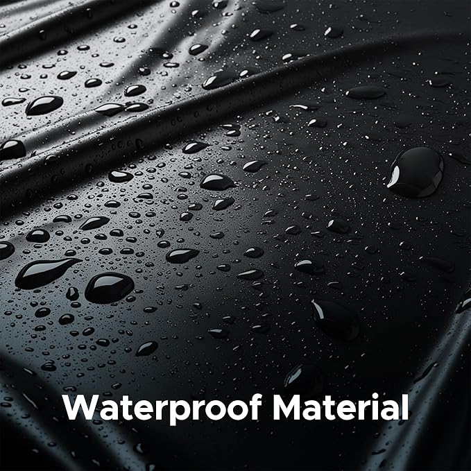 Black Vinyl Queen Waterproof Fitted Massage Bed Sheet with Side Pocket | Mattress Protector, Bed Cover for Nuru Massage - Oil, Water-Based, Silicone Safe | 60'' x 80'' + 15.7'' Deep Pocket