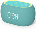 ANJANK White Noise Sound Machine Alarm Clock with HiFi Bluetooth Speaker, 21 Soothing Sounds/7 Night Lights/8 Alarm Sounds/30-Level Volume/0-100% Dimmer, Noise Maker for Boys Teens Kids Sleep, Bedroom