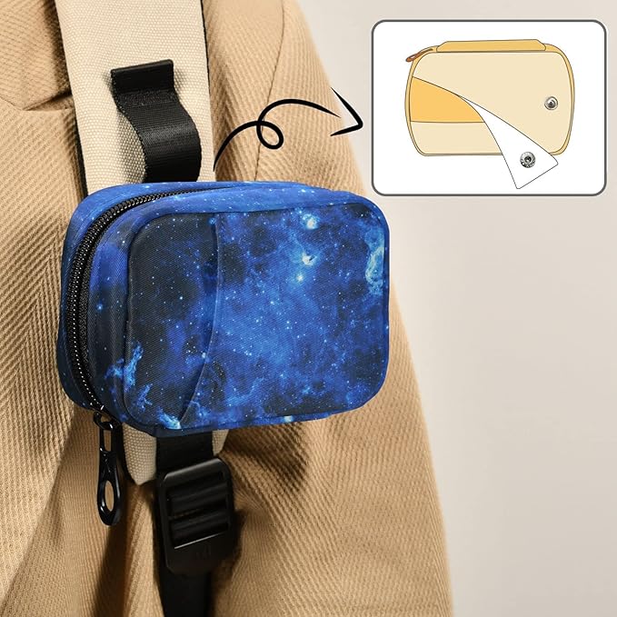 Star Sky Pill Box 7 Day Pill Case Travel Pill Organizer Bag with Zipper Portable Weekly Vitamin Medicine Supplement Holder Pouch Bag