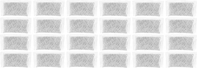 Nispira Replacement Activated Charcoal Water Filter Sachets Compatible with Megahome CO-Z Other Countertop Water Distiller, 24 packs