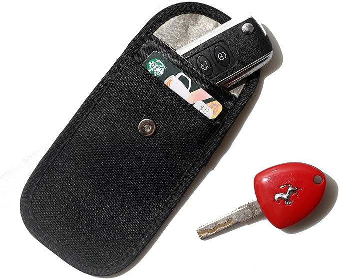 DQL Faraday Key Fob Signal Blocker - Prevent Keyless Car Theft, RFID Protection, Green