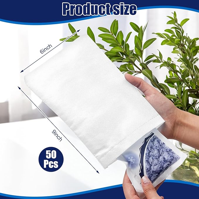 Tatuo Disposable Hot Cold Pack Sleeves 6 x 9 Inch Non Woven Disposable Ice Bag Pack Sleeve Protective Cover for Hot and Cold Bag(100 Pcs)