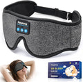 Sleep Mask with Bluetooth 5.4 Headphones, 3D Contoured Sleep Eye Mask with Ultra-Thin HD Stereo Speakers for Side Sleepers, Long-Lasting Battery Life & Blackout for Men Women Deeper Sleep