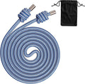 Flow Rope Exercise Jump Rope – 1.5lb Weighted Flow Jump Rope for Cardio, Boxing, HIIT & Upper Body Fitness – Adjustable Double Woven Workout Rope for Men, Beginners – Indoor & Outdoor Use