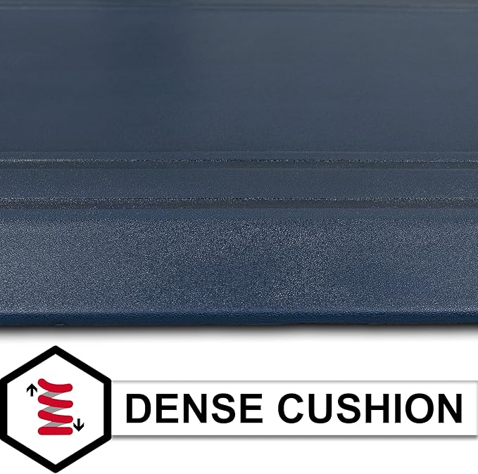 Tempur-Pedic Ultra Comfort Anti-Fatigue Frame Twilight 1' 8" x 3' 6" Kitchen Floor Mat Cushioned Ergonomic Standing Desk Mat Waterproof Non-Skid Foam