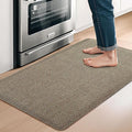 Kitchen Mats for Floor Cushioned Anti-Fatigue Kitchen Floor Mat Non Slip Kitchen Rugs for Floor Absorbent Foam Comfort Standing Mat for Front of Sink, Office, Laundry(Grey/Green, 17.3"x28")
