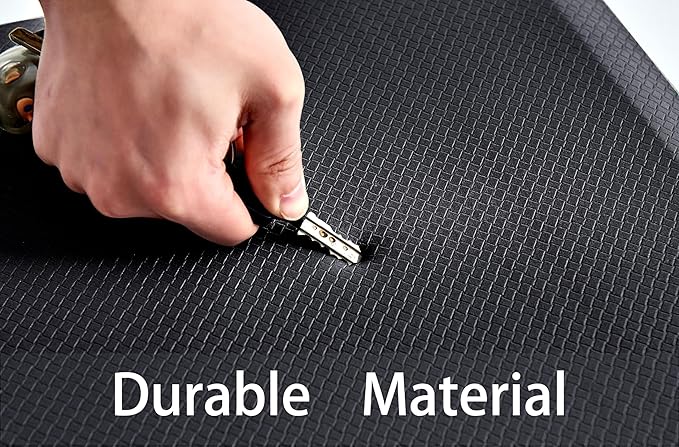 Anti Fatigue Kitchen Rugs Kitchen Mats for Floor,Cushioned Non-Slip Waterproof Ergonomic Comfort Runner Rug Standing Mat for Kitchen,Doing Dishes,Floor,Home,Office,Laundry,Black,17.3"x39"