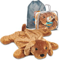 FRIENDLY CUDDLE Weighted Lap Blanket for Kids & Adults – Kids Weighted Blanket – ASD, Sensory Processing Weighted Stuffed Animals Dog Toy – Microwavable Weighted Lap Pad for Kids, 5 Lbs.
