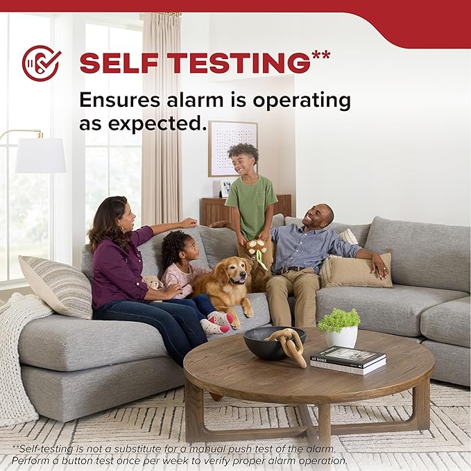 Kidde Smoke Detector, AA Battery Operated, Compact Size, LED Status Light, 85 dB Alarm, 4-inches, 10SDR