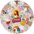 100Pcs Christian Stickers for Water Bottle, Laptop - Religious, Jesus Stickers - Christian Gifts, Party Supplies & Decorations - Gift for Women & Men