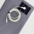 Grounding Flat Sheet Twin Size Gray 54x75 Inches - Conductive Silver Fiber & Organic Cotton for Improved Sleep, Includes 15ft Grounding Cord