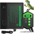 VIVOSUN Reptile Heating Pad 8x12 Inch with Thermostat Combo Under Tank Terrarium Heating Mat for Turtles, Lizards, Frogs, and Other Reptiles