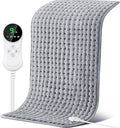 85x45cm Heating Pad for Back & Period Cramps, 9 Settings 4 Timers Heating Pads Large, Auto Shut Off, Machine Washable, Extra Large Heating Pad for Women, Winter & Christmas (85x45cm)