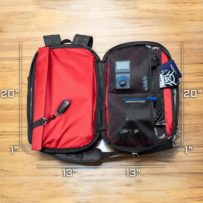 Xtreme Sight Line ~ FLEX Faraday Bag for Laptops, Tablets, and Mid-Size Electronics ~ Tracking/Hacking Defense ~ Red