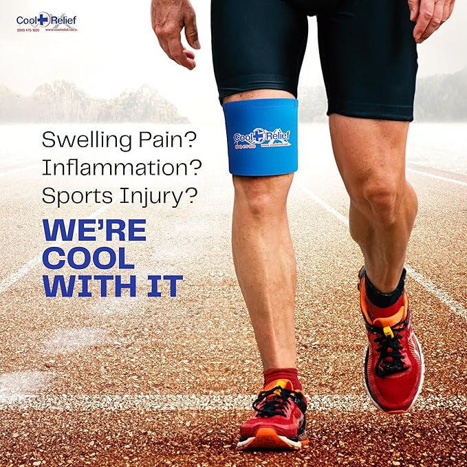 Pain Relief Ice Pack with Compression Strap for Hot & Cold Therapy - Long Lasting Reusable Gel Pack for Injuries | Use as Heat Wrap or Cold Pack for Wrist, Hand, Neck, Ankle, and Calves (6" X 12")