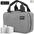 Kaddy Secure Pill Organizer Box, Storage for Bottles of Medicine or Supplements; Toiletry; Travel or Home, TSA Approved Lock(Grey)