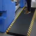 FEATOL Anti Fatigue Mat Industrial, Ergonomic Standing Floor Mat for Work for Stand, Safety Support for Leg & Back Pain(Yellow Border, 24" x 36", 2PC)