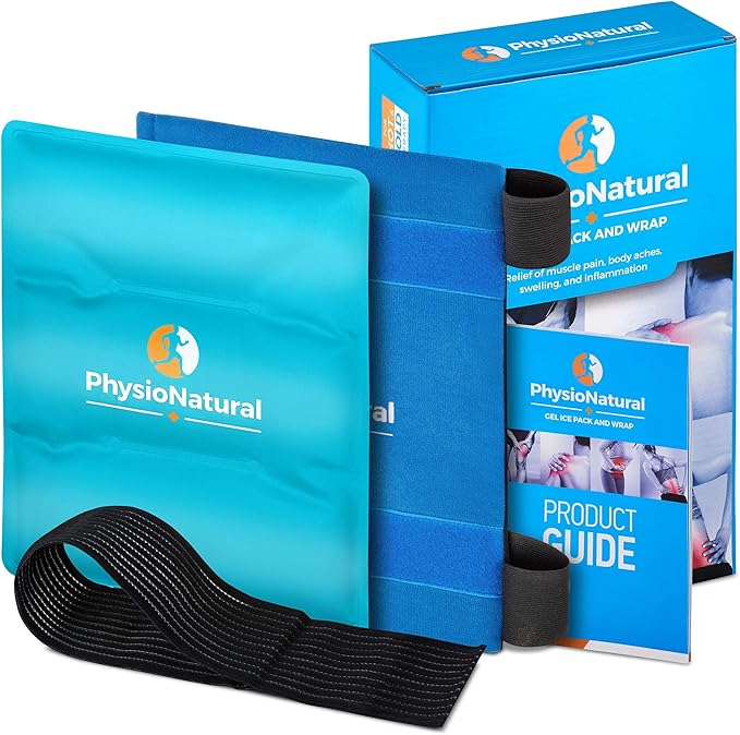 Universal Large Flexible Gel Ice Pack & Wrap - Cold Therapy for Your Hips, Shoulders, Elbow, Back, Knees – Instant Pain Relief for Injuries, Recovery, Swelling, Aches, Arthritis, Bruises & Sprains