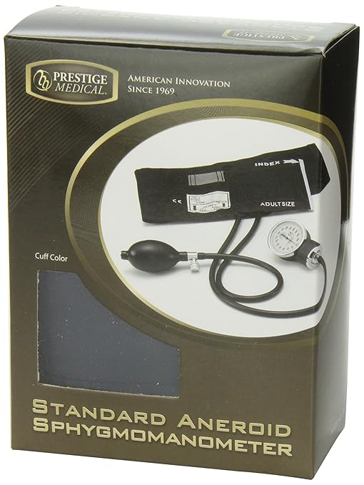 Prestige Medical 79-NAV Standard Aneroid Sphygmomanometer,Navy