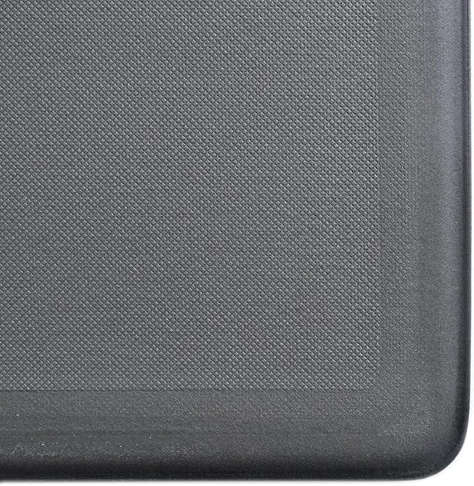 iCustomRug Ergonomic Anti Fatigue Mat, for Comfortable Standing in Kitchen, Bathroom, Workstation Memory Foam Mat 39"×20"×0.50" (L×W×H), Set of 2, in Stone