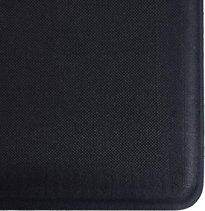 iCustomRug Anti Fatigue Kitchen Mat with Durable textalene Surface, for Comfort While Standing in Kitchen, Bathroom, Workstation Memory Foam Mat 39"×20"×0.50" (L×W×H) in Black