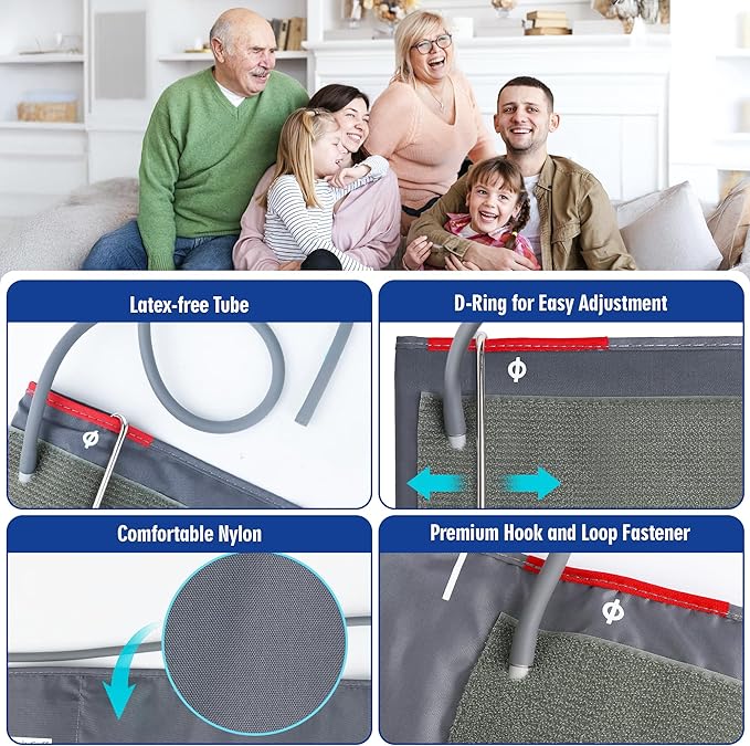 Universal Blood Pressure Replacement Cuffs 2-Pack, 5.9-9.5 & 9-21 Inches, Fit Small/Medium/Large/Extra Large XL Big Arm Sizes, 6 Connector Types Compatible with Omron & Other Monitors (BP Cuffs Only)