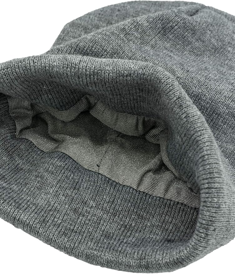 Halsa EMF Protection Hat, Faraday Beanie. Anti Radiation, EMF RF Radiation Shielding Silver Fabric Lined.