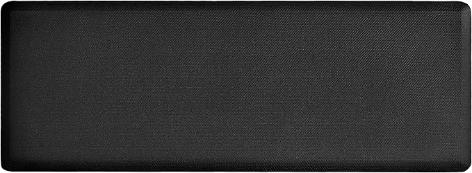 Anti Fatigue Kitchen Rugs Kitchen Mats for Floor,Cushioned Non-Slip Waterproof Ergonomic Comfort Rug Standing Mat for Kitchen,Doing Dishes,Floor,Home,Office,Sink,Laundry,Black,17.3"x47.2"