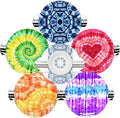 Libre 3 & Plus Sensor Covers Waterproof, Amolyfe 10 Pack Freestyle Libre 3 Sensor Covers, Bump-Proof with Hard Cap for Free Style Glucose Sensor, Easy-Peel Tab 14-Day Protection (Tiedye)