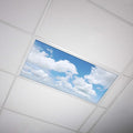 OCTO LIGHTS Fluorescent Light Covers Cloud Sky Panel for Ceiling Lights, Light Covers for Ceiling Lights Classroom 2x4 (22.38"x46.5") Backlit Film Insert for Fluorescent Light Fixtures (Pack of 1)