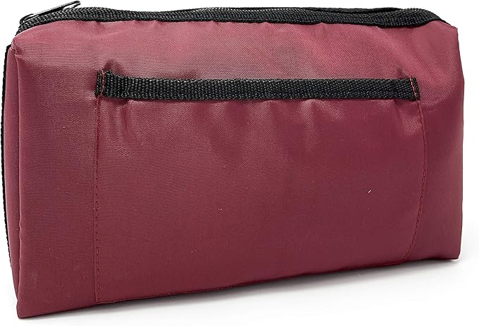EMI Burgundy Deluxe Aneroid Sphygmomanometer Manual Blood Pressure Monitor Set with Adult Cuff and Carrying Case #217