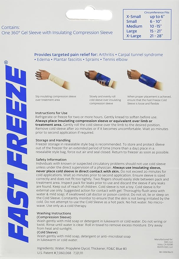 Fast Freeze Cold Sleeve - Medium (Pack of 2)