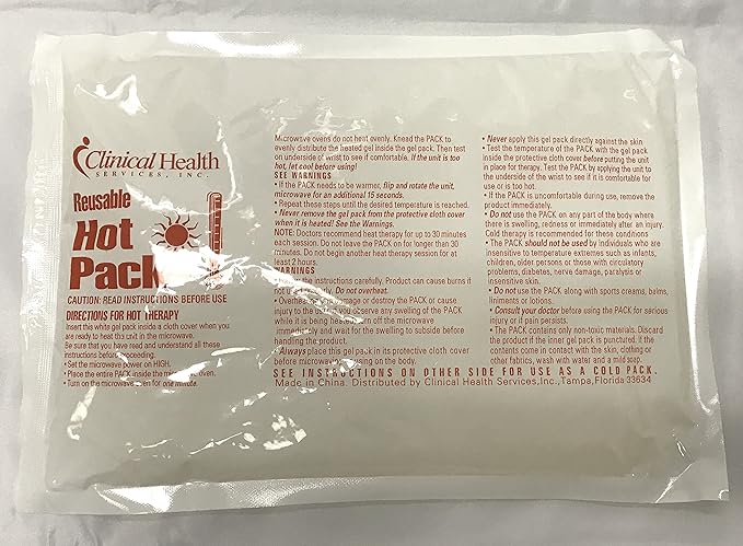 Therapist's Choice® Reusable Cold & Hot Pack 8"x11.5" with Removable Protective Sleeve Cover (Large 8"x11.5" Hot & Cold Pack 1pc)