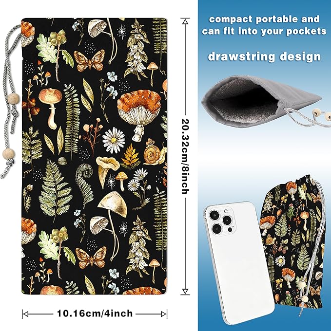 EMF Shield Sleeve for Cell Phone Reduce Signal Anti-EMP Pouch Against Radiation, EMF, 5G, RFID Blocking 4x8 Inch Plants Phone Sleeve Bags