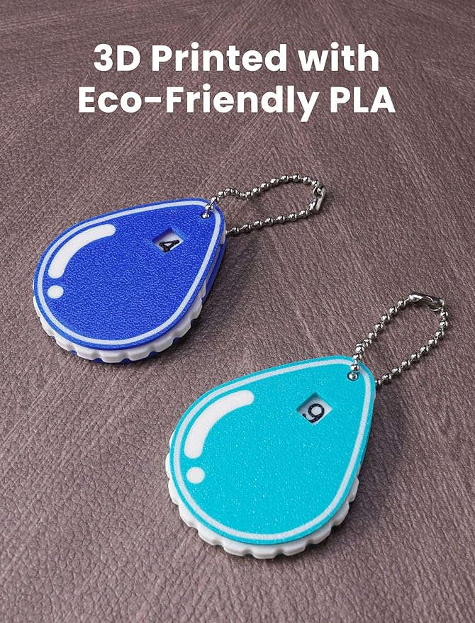 NiHome 2PCS Hydration Trackers, 3D Printed Daily Drink Water Reminder, Reusable Water Tracker for Fitness, Weight Loss, Water-Proof Cups Decor (Blue)