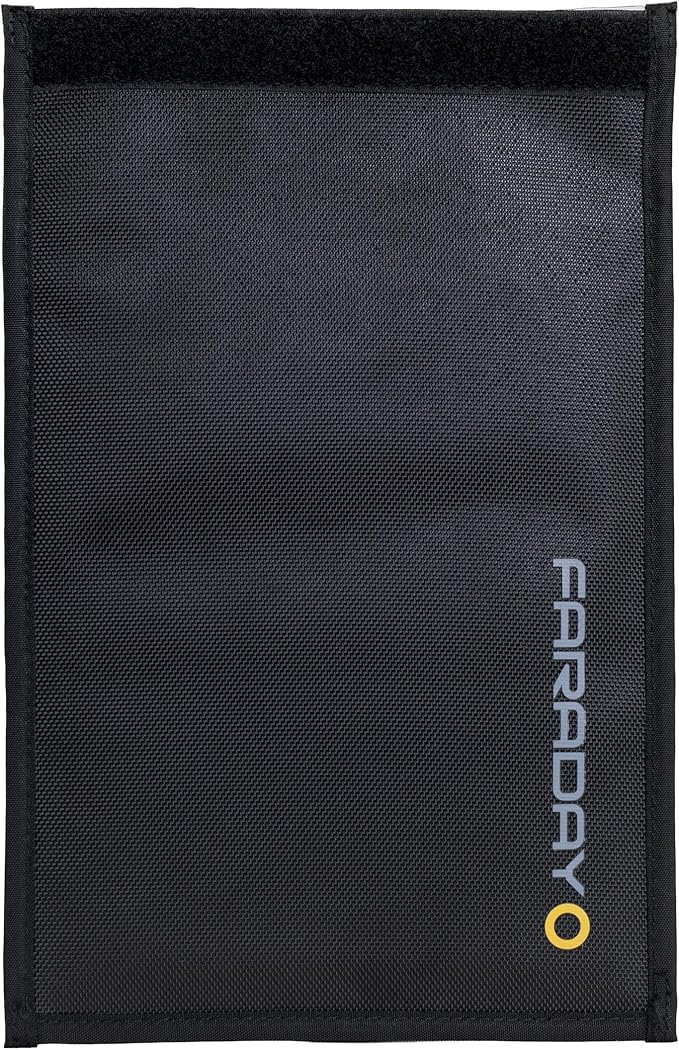 Faraday Defense Bag Jacket for Phones, Tablets, & Laptops | Device Shielding - Law Enforcement & Military, Data Security, Privacy, Anti-Tracking Anti-Hacking (Tablet) Black