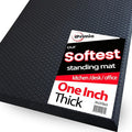 iPrimio Anti Fatigue Standing Mat, 1-inch Thick - Air Soft Ergonomic, Kitchen Sink Mat, Cushioned & Non-Slip Mats, for Standing Desk & Floor Comfort (36"x24")