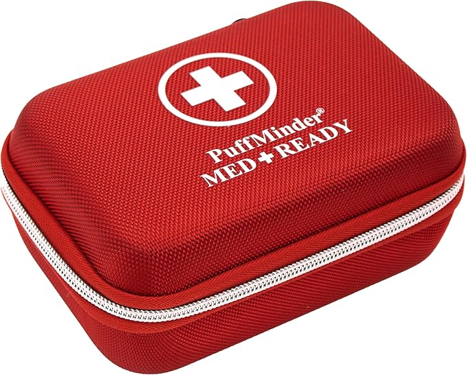 e-Pill Inhaler Storage & Travel Case (Medium) – Asthma Medicine Organizer for School, Sports & Travel (No Inhaler Included)