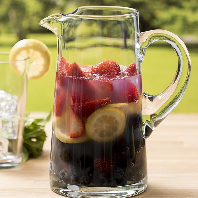 Libbey Cantina Glass Pitcher in Gift Box, 79.3 oz, Clear