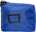 Large Medicine Bag Includes Pill Box and Removable Clear Bags, Prescription Bottle Organizer, Travel Carry Case, Standard Lock,12 x 10 x 2 Inch (Royal Blue)