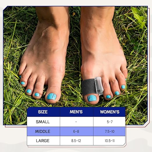 Orthopedic Gel Toe Separators for Overlapping Toes,Big Toe Spacers for Hallux Valgus Corrector with Shock Absorption, All-Day Comfort for Men & Women.