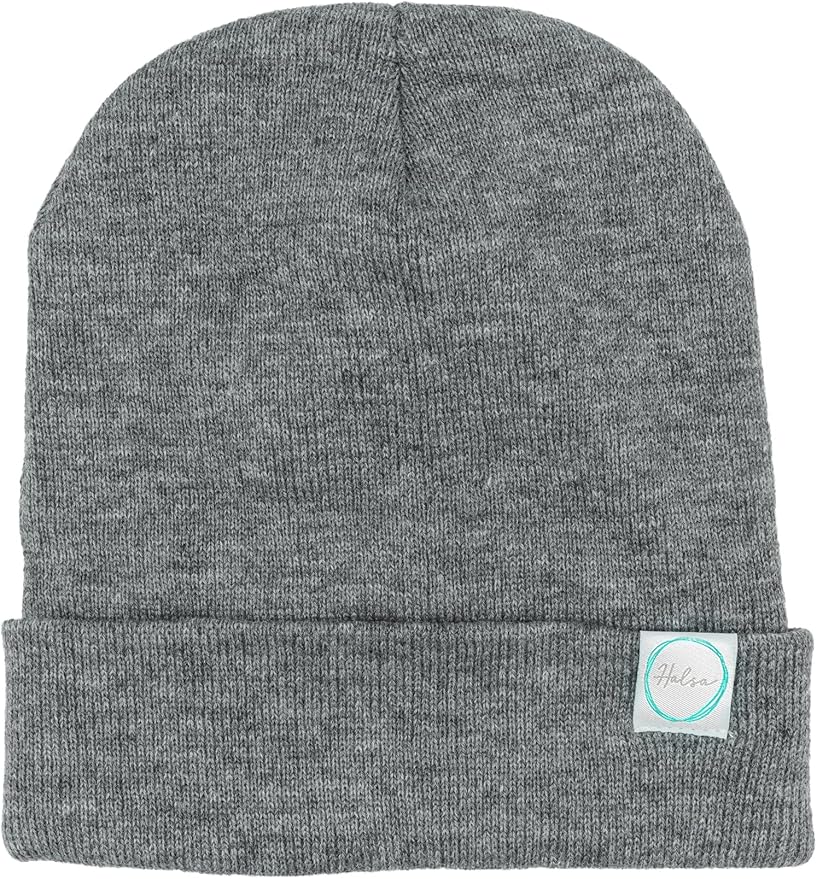 Halsa EMF Protection Hat, Faraday Beanie. Anti Radiation, EMF RF Radiation Shielding Silver Fabric Lined.