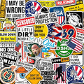 BulbaCraft Funny Hard Hat Stickers for Men - Hardhat Stickers, Tool Box Decals, Toolbox Accessories - Construction, Mechanic Helmet Decals for Adults, Gifts for Women & Men