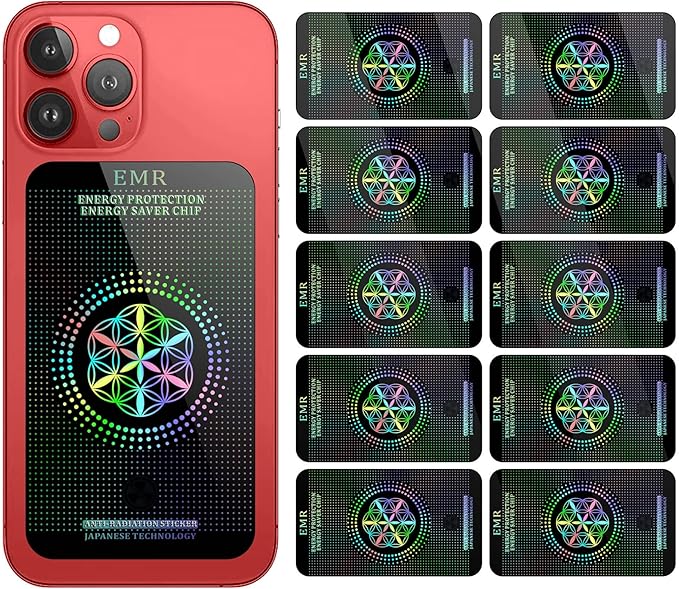 Stickers for Cell Phones/Laptops/Tablets/Devices/Household Equipment - 4.2 x 2.4 x 0.015 inches-Large Area Protection-Applies to Everyone - [Reusable] - (10 Pack)