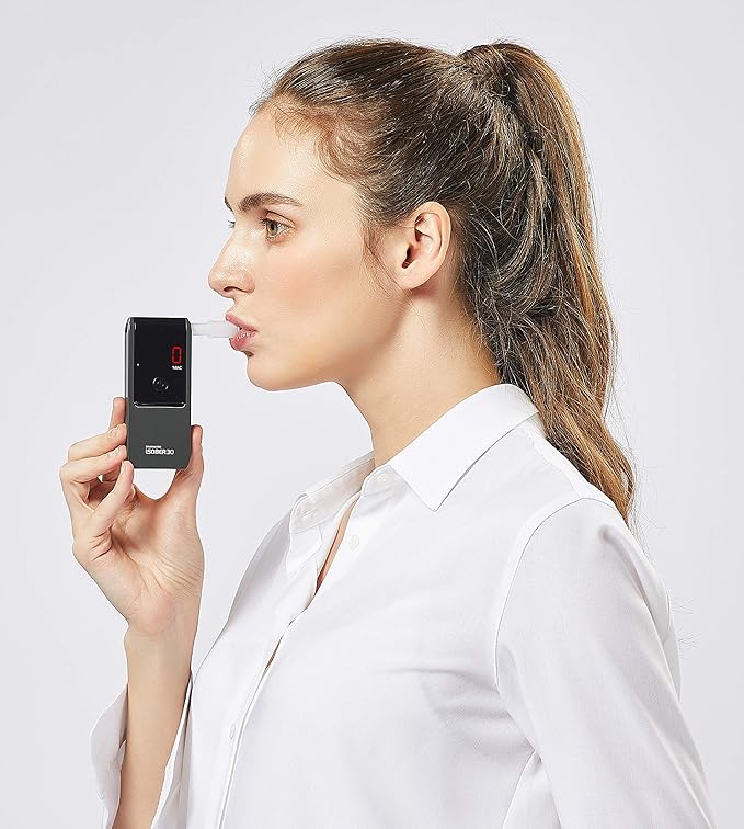 iSOBER30 Breathalyzer | DOT, NHTSA Compliant | Suracell FuelCell Sensor Technology | Portable Professional Alcohol Tester