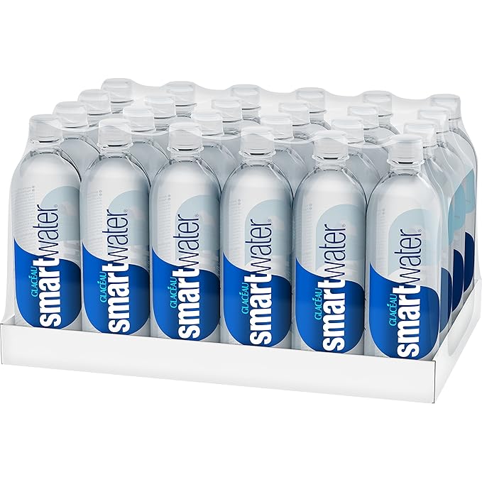 smartwater vapor distilled premium water bottles, 20 fl oz, 24 Pack